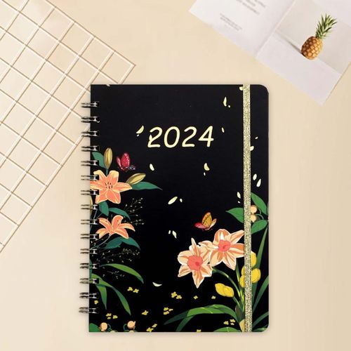 2024 Weekly Planner Portable A5 Appointment Book  Rain