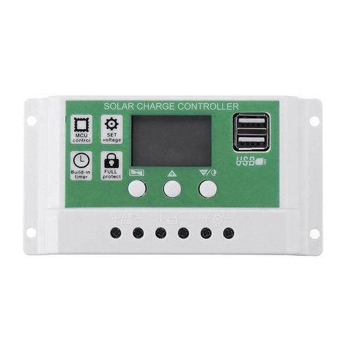 20A 12V24V Solar Charge Controller PWM Battery Charger PV Regulator for Lead Acid Battery LiIon Lithium Batteries