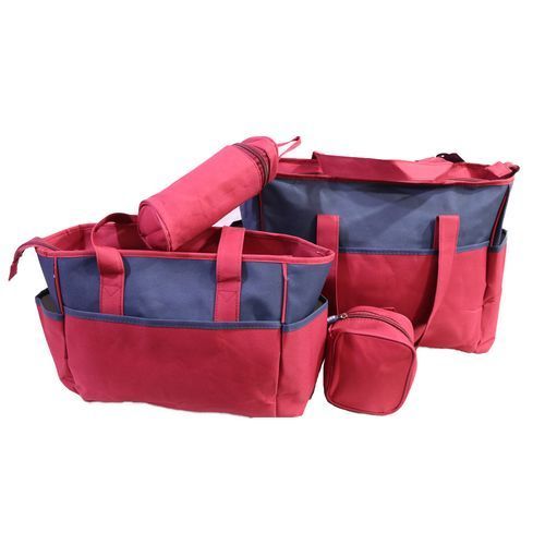 Chicco 5pc Baby Multi-Functional Carry Cot - Maroon/Navy Blue