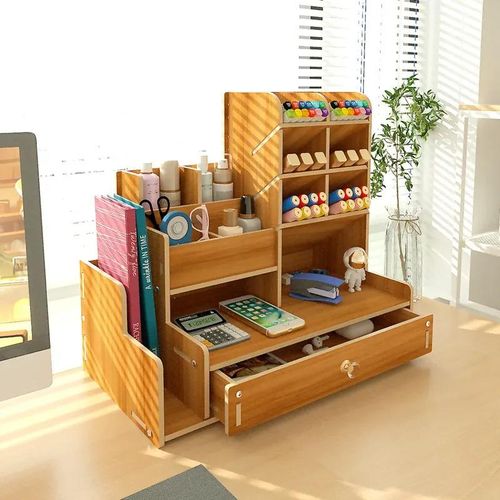 Penholder Storage Box Accessories Girls' Cosmetics Stationery Large Drawer Desktop Organize Bookshelves
