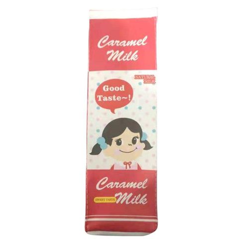 Cartoon Milk Box Pencil Bag Girl Heart Cute Creative Large