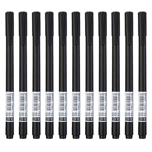 10 pieces/box gel pens 0.5mm frosted quick drying business writing signature pen10 pieces/box gel pens 0.5mm frosted quick drying business writing signature pen - White