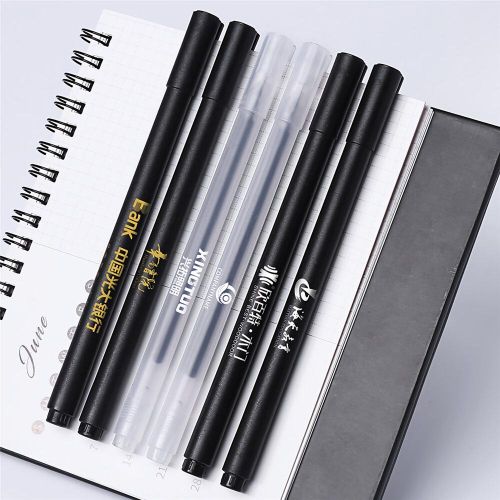 10 pieces/box gel pens 0.5mm frosted quick drying business writing signature pen10 pieces/box gel pens 0.5mm frosted quick drying business writing signature pen - White