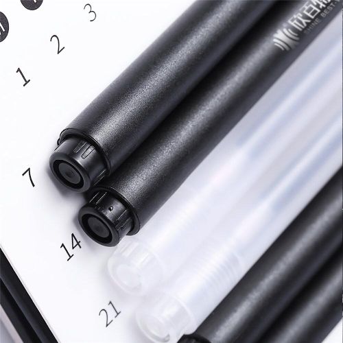 10 pieces/box gel pens 0.5mm frosted quick drying business writing signature pen10 pieces/box gel pens 0.5mm frosted quick drying business writing signature pen - White
