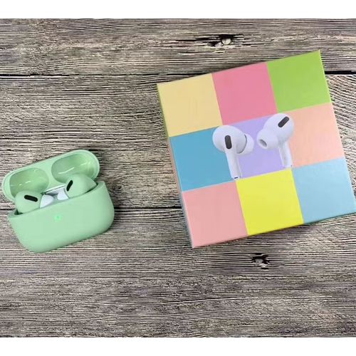 Original Airpods Pro Checked Earpods With Heavy Sound Bass - Green