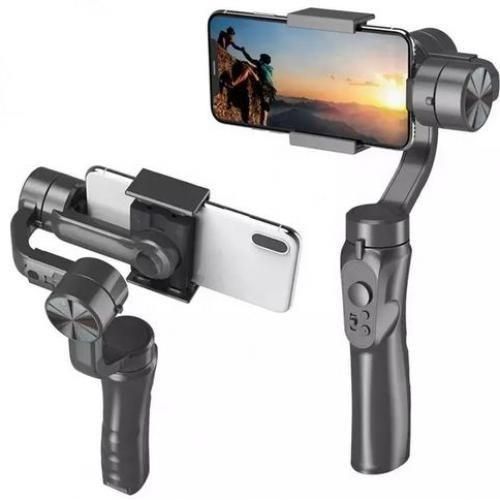 Portable Stabilizer For Vlogging, YouTube, Tiktok, Live Video Compatible Mobile Phone Gimball Stabilizer - Black