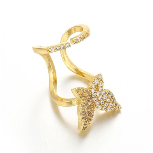Europe and America Cross Border New Inlaid Zircon Nail Ring Female Ins Graceful Personality Wear Removable Nail Ring