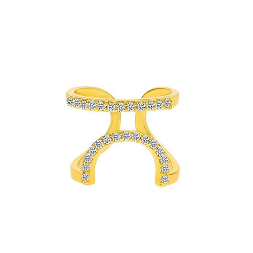 Europe and America Cross Border New Inlaid Zircon Nail Ring Female Ins Graceful Personality Wear Removable Nail Ring