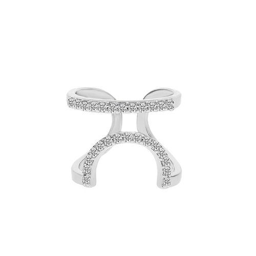 Europe and America Cross Border New Inlaid Zircon Nail Ring Female Ins Graceful Personality Wear Removable Nail Ring