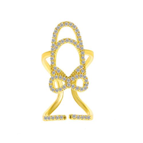Europe and America Cross Border New Inlaid Zircon Nail Ring Female Ins Graceful Personality Wear Removable Nail Ring