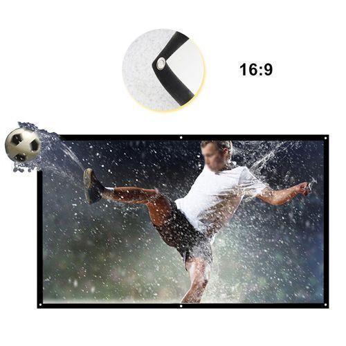 H70 70'' Portable Projector Screen HD 16:9 White Dacron 70
