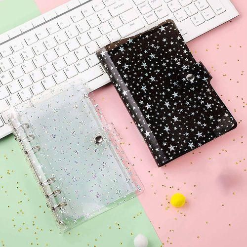 A6 Budget Binder PVC 6 Ring Refillable Binder CoverBlack St NO5114