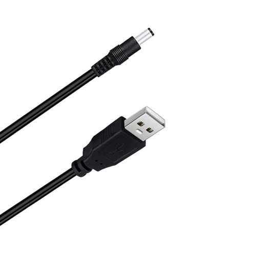 Usb To Dc 5.5 * 2.1mm 5v Power Cable Male To Male Usb Connector Charger Cable 80cm For Small Fan Router Speake