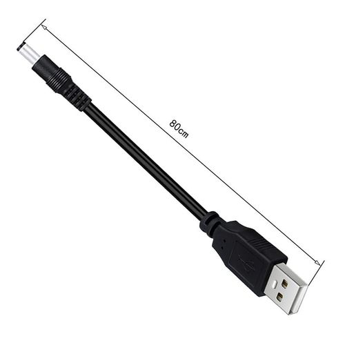Usb To Dc 5.5 * 2.1mm 5v Power Cable Male To Male Usb Connector Charger Cable 80cm For Small Fan Router Speake