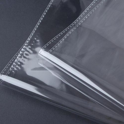 100pcs Clear Resealable Poly Bag Transparent Plastic 15x35cm Thicker