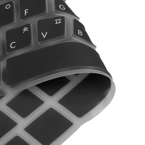 US / Korean Silicone Keyboard Skin Cover For  Macbook Pro Black