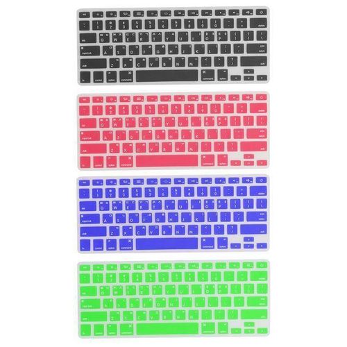 US / Korean Silicone Keyboard Skin Cover For  Macbook Pro Black