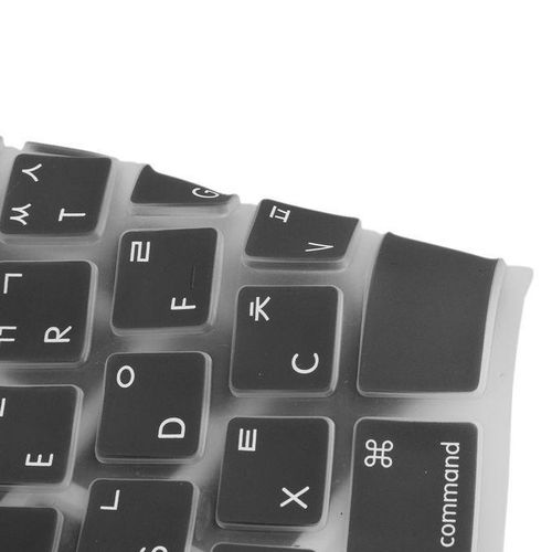 US / Korean Silicone Keyboard Skin Cover For  Macbook Pro Black