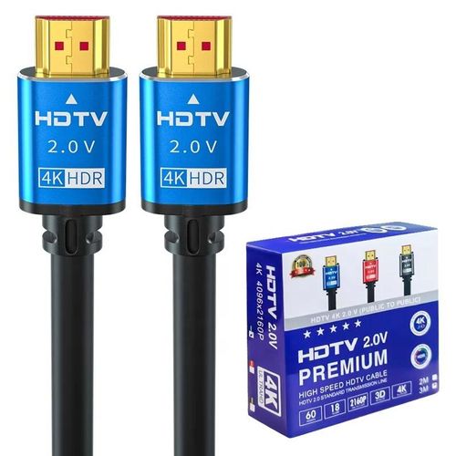 24k Gold Plated HDMI Cable PS4 2.0V Ultra 18Gbps 4K 30Hz 60Hz HDMI Cable