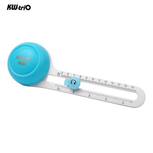 KW-triO Circular Paper Cutter Rotary Circle Cutter Manual Round Cutting Tool Paper Trimmer Scrapbooking Tool with Replacement Cutter Head for DIY Paper Cards Craft Supplies Sewing Tool NO5112