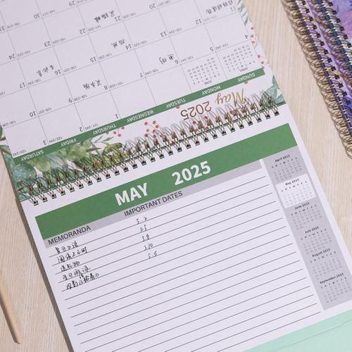 Standing Desk Calendar 2025 Standing Flip Desk Calendar With Memo Green