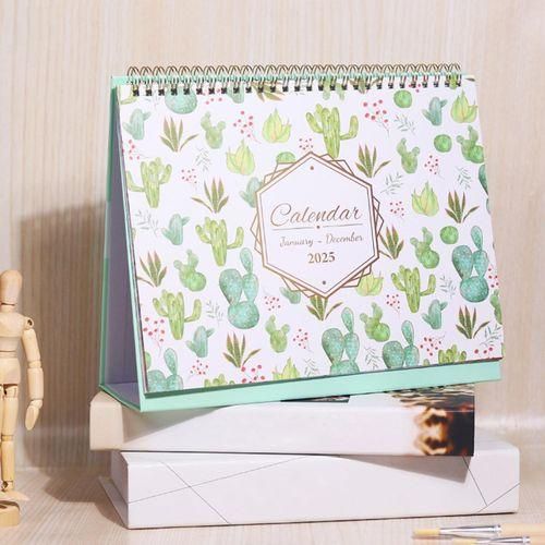 Standing Desk Calendar 2025 Standing Flip Desk Calendar With Memo Green
