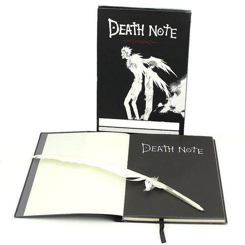 Fashion School Large Writing Journal Anime Theme Death Note Cosplay Notebook+Quill pen