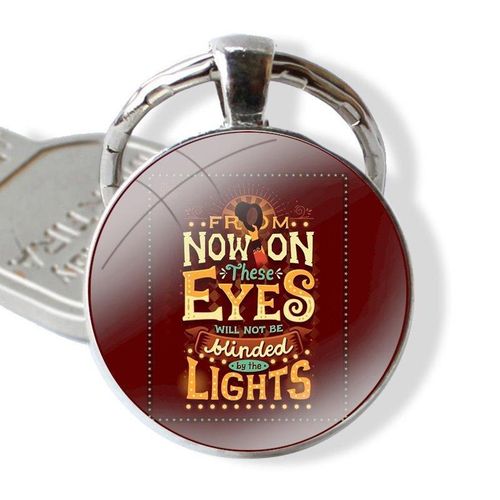 The Greatest Showman Pendant Car Key Chains Handmade Glass Cabochon Keychain