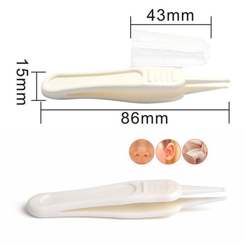 Baby Safe Cleaning Tweezers Baby Care Tool Infant Safety Ear Forceps Digging Nose Clip Penggorek hidung