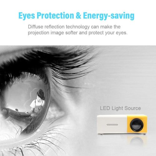 Mini Projector Portable Video Projector Outdoor Movie Projector With HD USB AV Interfaces Remote Control 400 Lux LED LCD Portable Home Theater Projector For Video TV Movie Party Game Outdoor Entertainment NO5116