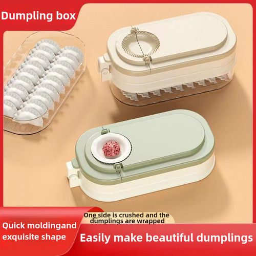 Kitchen Household 3-in-1 Mold Dumpling Tool (Press Dumpling Wrapper   Dumpling   Storage Box)