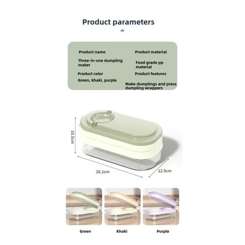 Kitchen Household 3-in-1 Mold Dumpling Tool (Press Dumpling Wrapper   Dumpling   Storage Box)