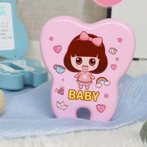 ELEGANT81 Baby Tooth Box Children's Souvenir Gifts Plastic Collection box Souvenirs Box Baby Teeth Save Tooth Fairy Box