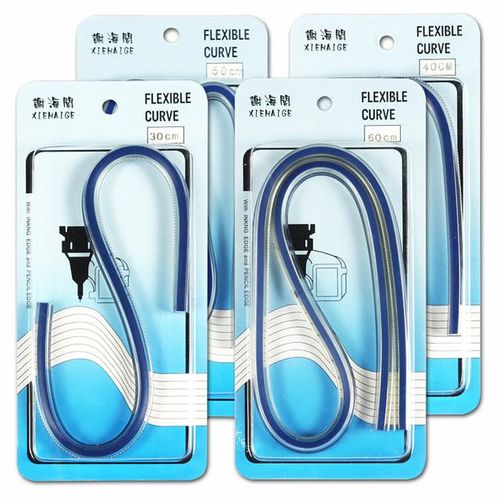 Flexible Curve Ruler Drafting Drawing Tool Serpentine Plastic School supplies 30cm 40cm 50cm 60cm