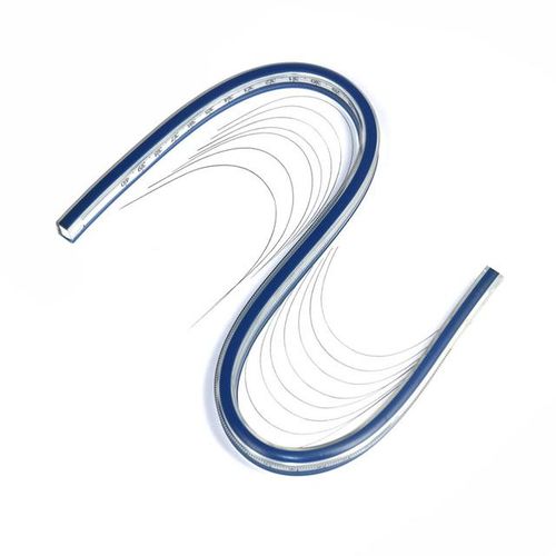 Flexible Curve Ruler Drafting Drawing Tool Serpentine Plastic School supplies 30cm 40cm 50cm 60cm