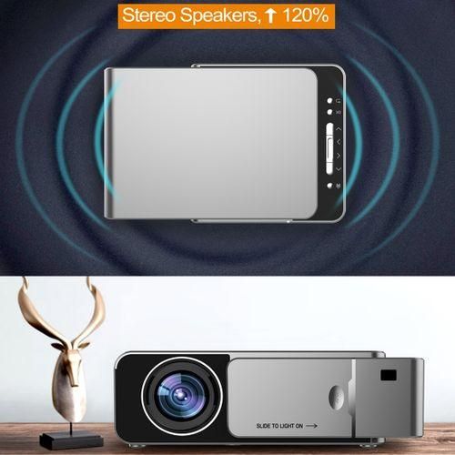 T6 3500ANSI Lumens 1080P Mini HD , Standard Version - Grey