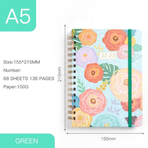 2022-2023 Planner  For /Goal Organizer Colorful Roses