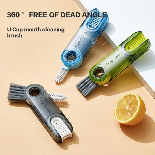 U-shaped Cup Rim Cleaning Brush Multifunctional Mini Grooves Gap Cleaner Brush Kitchen Accessories Bottle Gap Cleaner NO5289