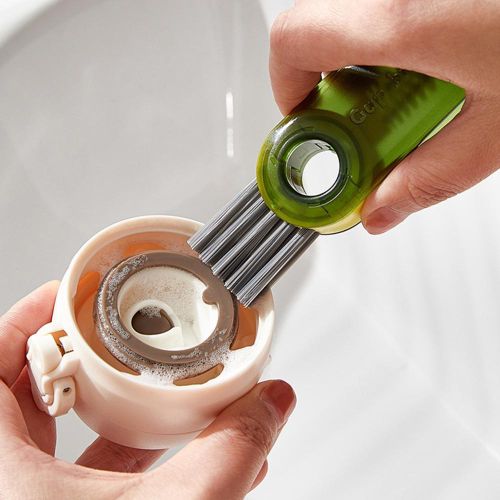U-shaped Cup Rim Cleaning Brush Multifunctional Mini Grooves Gap Cleaner Brush Kitchen Accessories Bottle Gap Cleaner NO5289