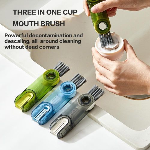 U-shaped Cup Rim Cleaning Brush Multifunctional Mini Grooves Gap Cleaner Brush Kitchen Accessories Bottle Gap Cleaner NO5289
