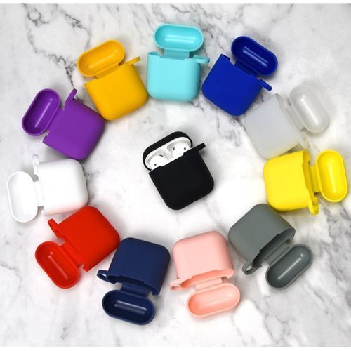 Silicone Case Cover for Airpods with Hooks- Color varry