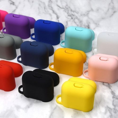 Silicone Case Cover for Airpods with Hooks- Color varry