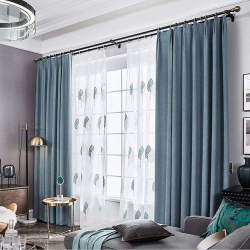 Curtain Rod Bracket, 2Pcs Double Curtain Rod Holder, Double Rod Brackets Hooks for Living Room Bedroom Curtain Rods