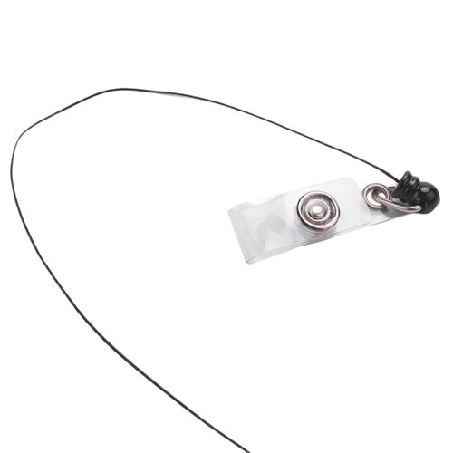 1 Pcs Badge Holder Retractable Reel YOYO Clip Snap Button ID Card Key Black
