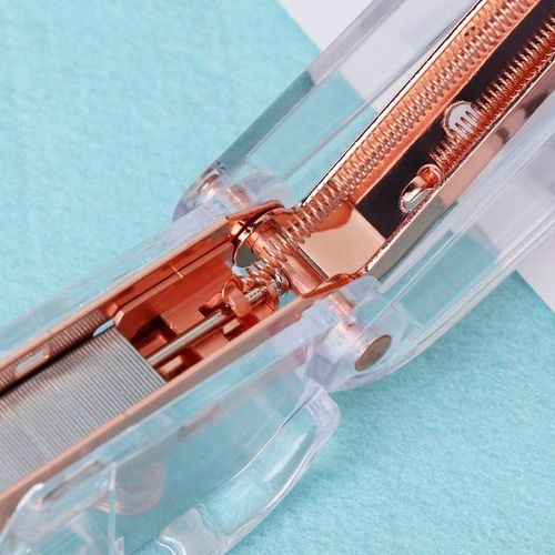 Rose Gold Stapler Practical Manual 24/6 26/6 Staplers Stationery Tools