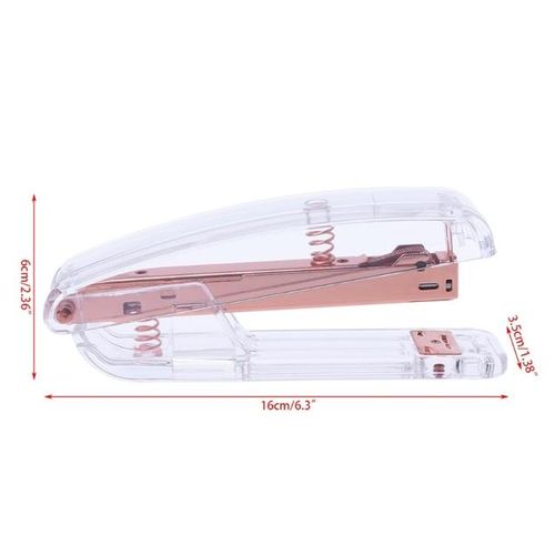 Rose Gold Stapler Practical Manual 24/6 26/6 Staplers Stationery Tools