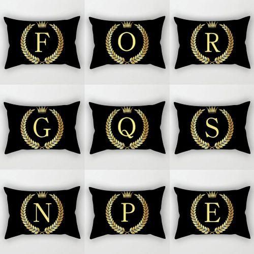 30x50cm Alphabet Crown Throw Pillow Case Cushion Cover Sofa Bed Car Decoration