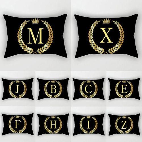 30x50cm Alphabet Crown Throw Pillow Case Cushion Cover Sofa Bed Car Decoration