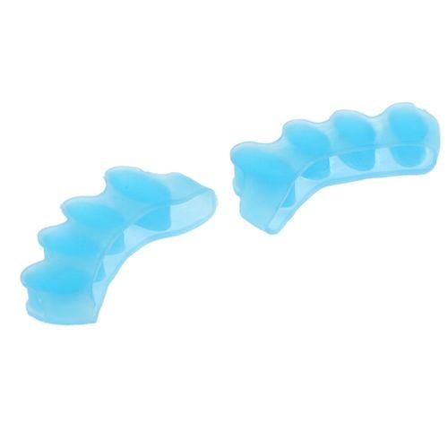 2x Silicone Toe Separators Bunion Pain Relief Toe Spacers Nail Blue
