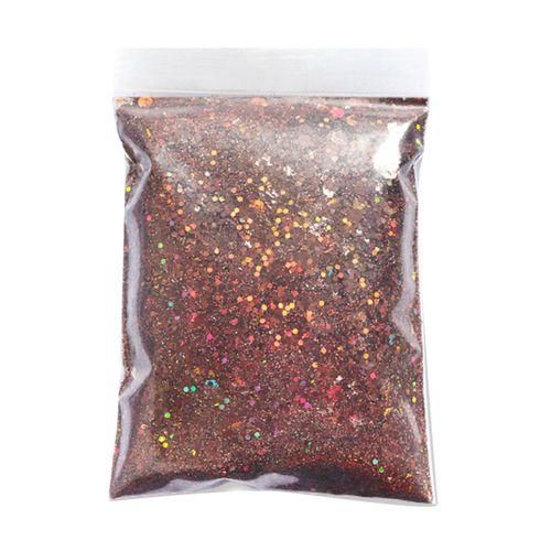 50g Iridescent Holographic Nail Glitter Sequins 3D  Coffee